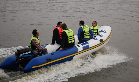 Bateaux semi-rigides Open avec coque en fibre de verre HYP520A